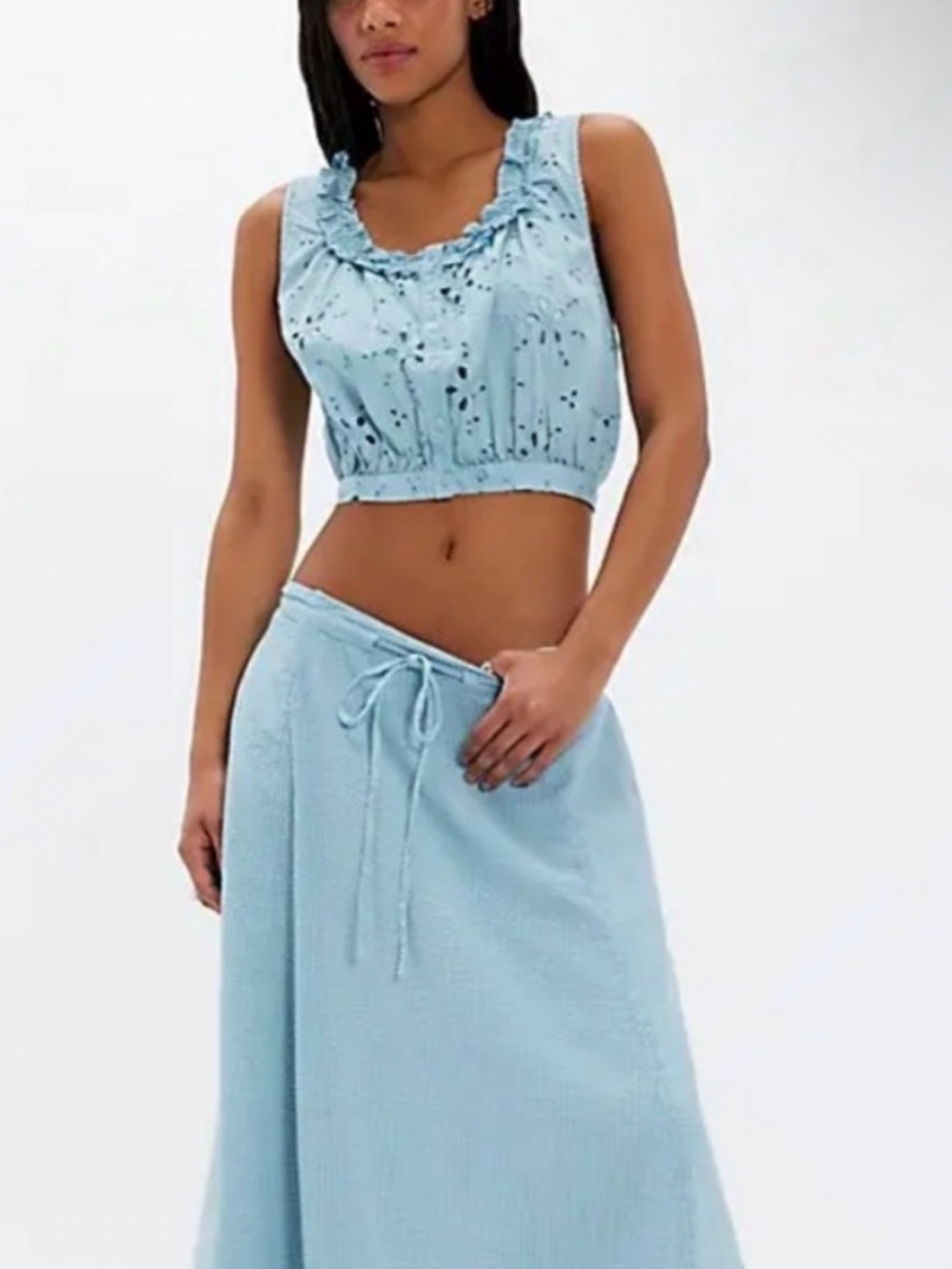 NWT Free People Madelyn
Cotton Maxi Skirt Set